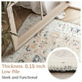 thumbnail image 2 of RUGKING Entryway Rug 2x3 Small Area Rug for Door Indoor Floral Thin Carpet Blush Pink Non-Slip Rug for Living Room Bedroom Kitchen, 2 of 7