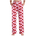 thumbnail image 2 of Tnhcen Valentine's Day Print Casual Lounge Pants Unisex Drawstring Waist Side Pockets Polyester Spandex Sleepwear S-3XL, 2 of 5