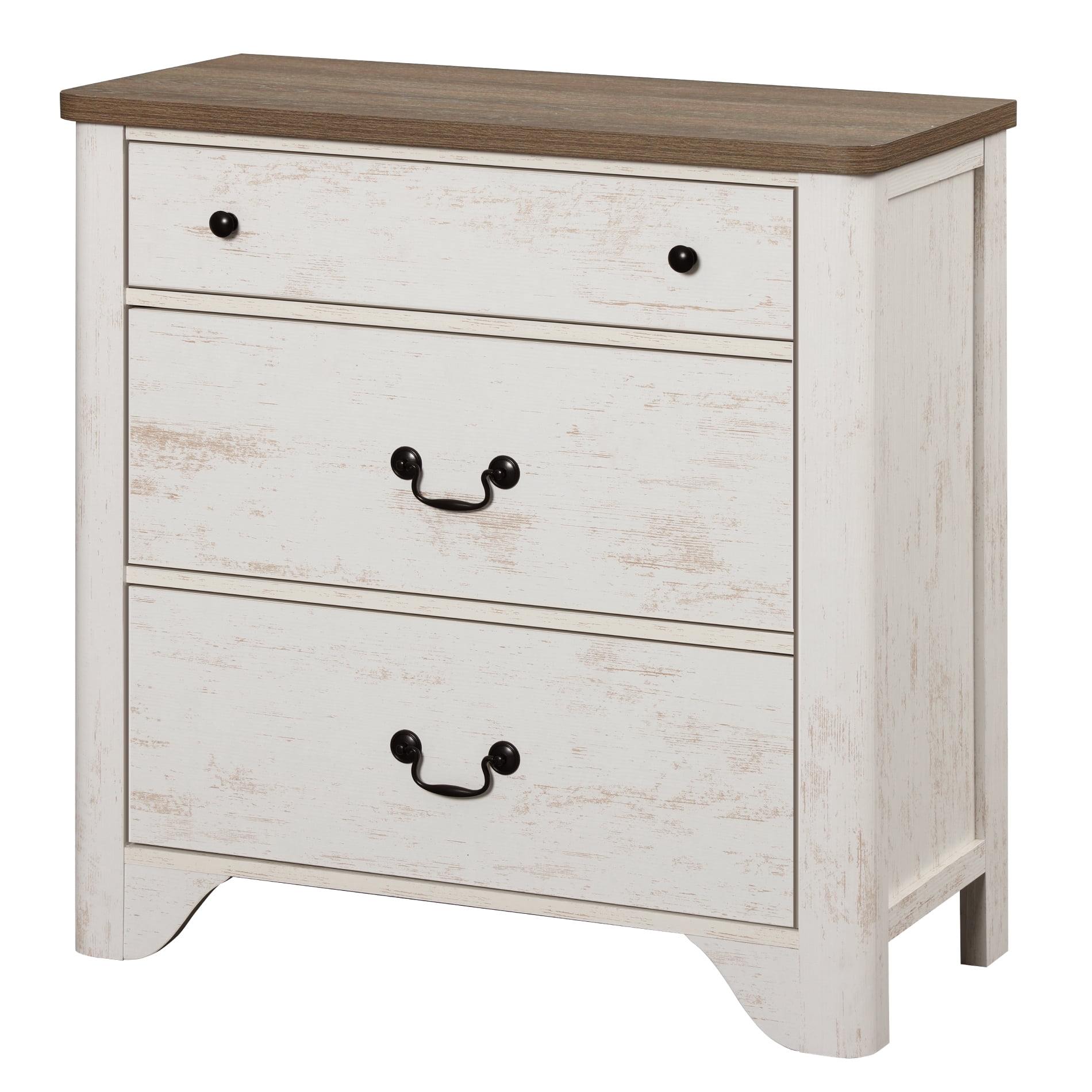 TV Stand For Tvs, Wood Entertainment Center With 3 Drawers, TV Console With Large Storage For Living Room