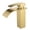 Gold, variant on YZZY Single Handle Waterfall Bathroom Faucet Brushed Gold Bathroom Basin Faucet Single Hole Bathroom Vanity Sink Faucet