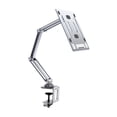 thumbnail image 3 of Soporte para tableta, abrazadera de escritorio, accesorios de aleación de aluminio para ver películas, Base giratoria de 360 °, soporte plegable para Plateado 3 Brazos, 3 of 8