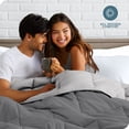 thumbnail image 4 of Edredón de Plumón Alternativo Reversible Bare Home Colección 1800 Tamaño King/Cal King Gris/gris Claro, 4 of 8