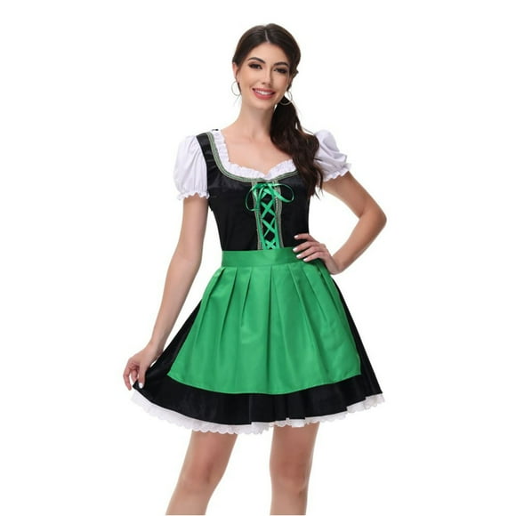 WILLBEST Green Bridesmaid Dresses Women Octoberfest Dirndl Dress Traditional German Festival