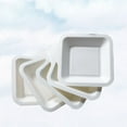 thumbnail image 4 of 100 Pcs Disposable Paper Square Dinner Plates Cake Plates Birthday Party Supplies, 4 of 5