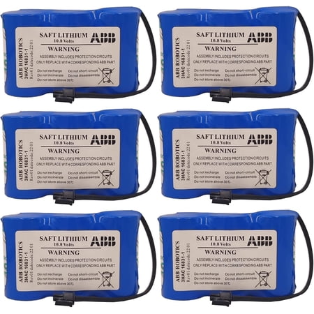 (Pack of 6) 3HAC16831-1 17Ah 10.8V 3HAC13150-1 Battery for ABB Robot Controller SMB CPU Server Lithium Battery