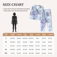 thumbnail image 4 of Hirioo Bird Butterfly Stripe for Women's Pajama Sets 2 Piece Pjs Women's Long-Sleeved Pajama Set Button Down Sleepwear,S-XXL-XX-Large, 4 of 7