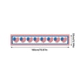 thumbnail image 3 of MOQIN Chemin de Table en Coton et Lin pour le 4 Juillet, Écharpes de Commode, Étoiles Rouges et Bleues pour Table à Manger, Chemins de Table en Toile de Jute pour Café, Dîner, Célébrations de Parade de Vacances-13x70 Po, 3 of 9