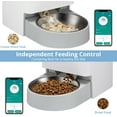 thumbnail image 4 of GHSDFBB Automatic Cat Food Dispenser,Double Hopper Automatic Cat Feeders with Freshness Preservation,Timed Cat Feeders for Dry Food,Cat Feeder 2.4G Wi-Fi Enabled App Control Stainless Steel Bowl, 4 of 7