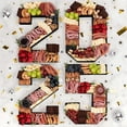 thumbnail image 5 of 4 Pcs 2025 Graduation Charcuterie Number Fillable Grad Cardboard Number 2025 Charcuterie Board Numbers Serving Trays Graduation Number Box for Charcuterie Food Tray Party Supplies (Black), 5 of 8
