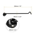 thumbnail image 3 of 10" Cabin Hook Latch 201 Stainless Steel with Screws Black 2 Pack, 3 of 6