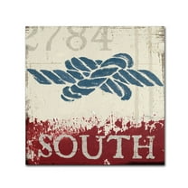 Trademark Fine Art "Nautical II Red" Canvas Art by Wellington Studio