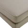 thumbnail image 5 of Elle Decor Olivia Modern Upholstered Armless Accent Chair and Ottoman Set, Taupe Beige, 5 of 8
