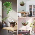 thumbnail image 3 of Mdesiwst Semicircle Coconut Shell Hanging Flowerpot Convenient Flower Arrangement Flower Pot Wall Ornaments, 3 of 8