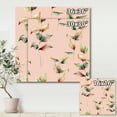 thumbnail image 4 of Designart ' Autumn Pink Leaves with Branch On Pastel Colors ' Traditional Canvas Wall Art Print, 4 of 4