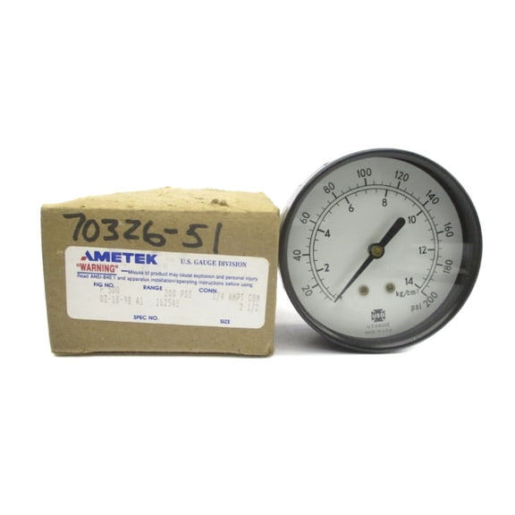 AMETEK P500 162541 200PSI 2-1/2" NSMP