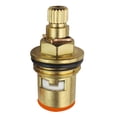 thumbnail image 3 of tooloflife 20 Teeth 1/2" Copper Ceramic Disc Valve BSP Cartridge Faucet Valve Replacement Single/Double Thread for Tap, 3 of 5