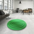thumbnail image 4 of Ahgly Company Machine Washable Indoor Rectangle Transitional Neon Green Area Rugs, 2' x 4', 4 of 7