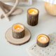 thumbnail image 2 of Portavelas de madera para velas de té, juego de portavelas votivas de madera rústica para centros de mesa de boda, fiesta de Navidad de Halloween, 10 piezas (2,16 ancho x 0,98 alto), 2 of 5