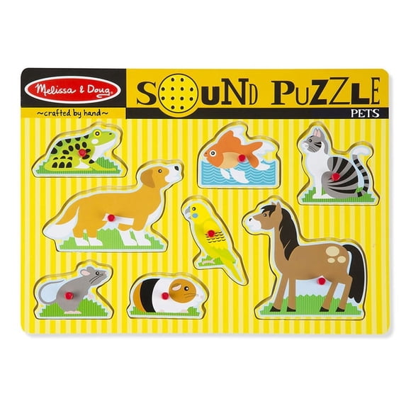 Melissa & Doug Casse-Tête Sonore pour Animaux - 8 Pcs