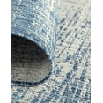 thumbnail image 4 of Unique Loom Outdoor Modern Collection Area Rug - Ombre (4' 1" Round Blue/Ivory), 4 of 7