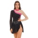 thumbnail image 5 of Traje de baile de patinaje artístico para mujer, vestido de baile con tutú de bailarina con cuello simulado, vestido de baile lírico de manga larga con diamantes de imitación brillantes, 5 of 5