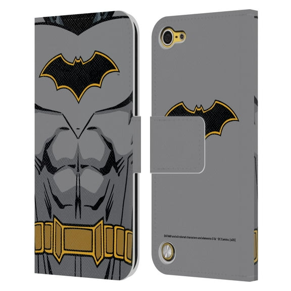 Head Case Designs Officially Licensed Batman DC Comics Logos Rebirth Costume Leather Book Wallet Case Cover Compatible with Apple iPod Touch 5G 5th Gen