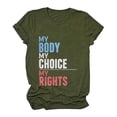 thumbnail image 2 of Pompotops T-Shirt Décontracté à Manches Courtes pour Femmes avec Imprimé Lettre, 2 of 7