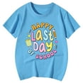 thumbnail image 3 of Hiijoy Toddler Girl's Last Day of School T-Shirt Summer Casual Letter Print Short Sleeve Tee, 3 of 3