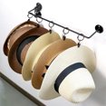 thumbnail image 3 of iDiskk Paquete de 2 Percheros Metálicos para Gorras de Béisbol con 10 Ganchos, 10 Clips Circulares con Capacidad para 20 Gorros, Negro, 3 of 8