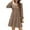 Khaki, variant on QINCAO Womens Long Sleeve Sweater Dresses Square Neck Babydoll Fall Dress With Pockets S-2XL