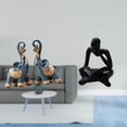 thumbnail image 2 of Figura de elefante,Figuras de elefantes,estatuas,adornos de animales,Escultura coleccionable para dormitorio,decoración del hogar,regalo.,Figura de lector abstracto,Estatua de pensador, 2 of 8