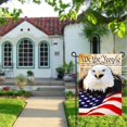thumbnail image 3 of American Flag Freedom Patriotic Bald Eagle Double Sided Garden Yard Flag 12" x 18", America USA Flag Memorial Day Independence Day Decorative Garden Flag Banner for Outdoor Home Decor Party, 3 of 4