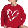 thumbnail image 2 of Womens Sweaters Valentine's Day Cute Love Print Long Sleeve Crew Neck Pullover Sweatshirt Loose Fit L Size Sweaters For Women, 2 of 4