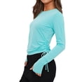thumbnail image 6 of hotojiny Rash Guard for Women UPF 50+ UV Sun Protection Swim Shirt Beach Surfing Long Sleeve Shirts for Women with Thumb Hole, 6 of 6