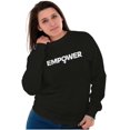 thumbnail image 4 of Female Girl Power Empowering Women Women Plus Size Crewneck Sweatshirt Brisco Brands 2X, 4 of 5