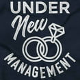 thumbnail image 2 of Under New Management Newlywed Bride Unisex Plus Fleece Graphic Sweatshirt Brisco Brands 3X, 2 of 5
