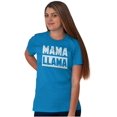 thumbnail image 4 of Funny Mama Llama Mothers Day Pun Women's Graphic T Shirt Tees Brisco Brands 3X, 4 of 6