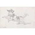 thumbnail image 2 of James Ward 18x13 Black Ornate Wood Framed Double Matted Museum Art Print Titled - Lady Londonderry's Dog, 2 of 5