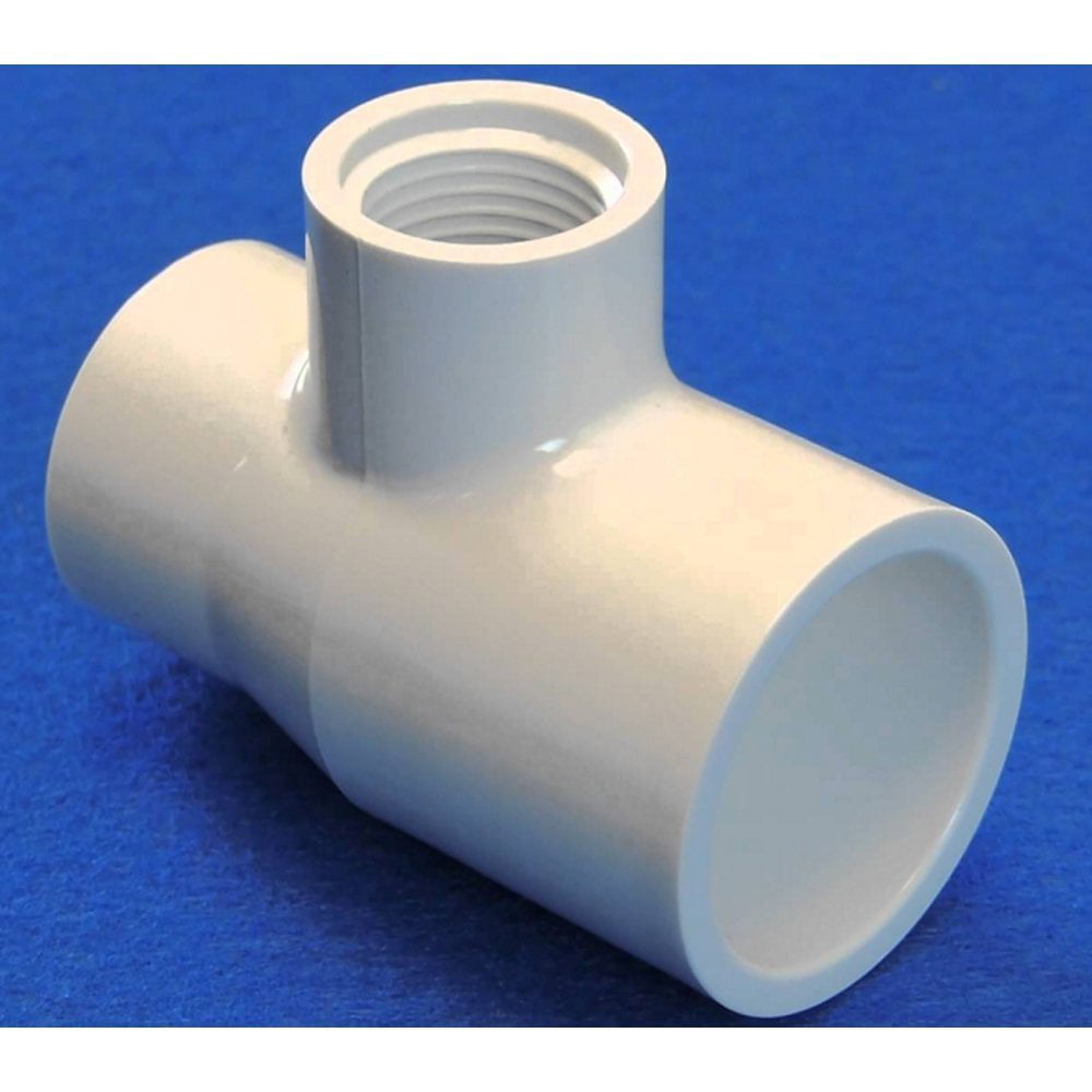 Schedule 40 PVC Reducing Elbow Adapter Slip x FPT-Slip Size:3/4"-FPT Size:1/2" 