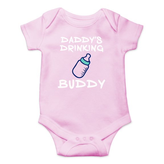 Daddy's Drinking Buddy - My Father is My Best Friend - Cute One-Piece Infant Baby Bodysuit