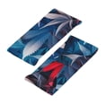 thumbnail image 3 of Lsque Red And Blue Leaves Pattern Sweatbands Sports Headband for Men & Women - Moisture Wicking Athletic Cotton Terry Cloth Sweatband for Tennis, Basketball, Running, 3 of 9