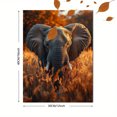 thumbnail image 3 of Qisvanset 12x16 Inch African Elephant Canvas Wall Art, Safari Wildlife Portrait Ready To Hang Home Decor, 3 of 8