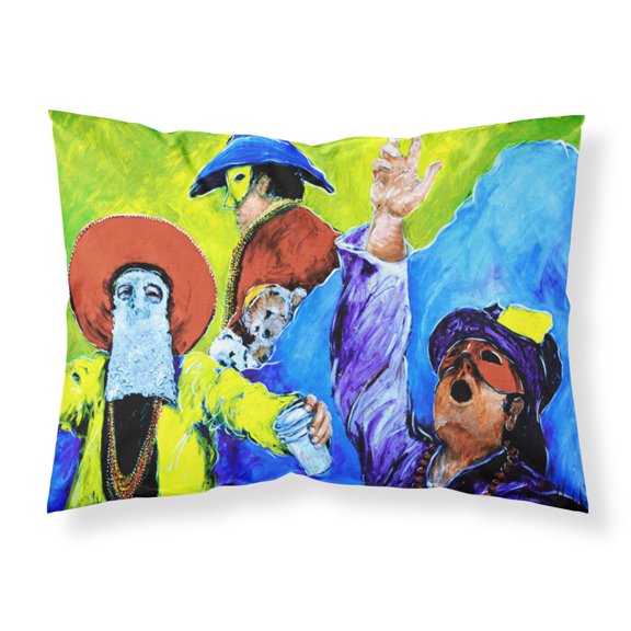Carolines Treasures MW1107PILLOWCASE Mardi Gras Fabric Standard Pillowcase Standard multicolor