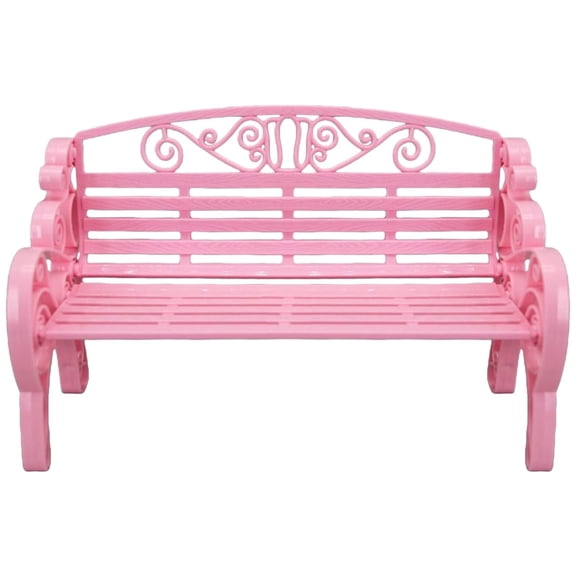 1:6 Scale Miniature Garden Bench, Realistic Dollhouse Furniture, DIY Miniature Garden Decor, Miniature Home Decor Bench, Decorative Dollhouse Bench, Miniature Patio Bench