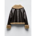 thumbnail image 2 of Chaqueta holgada de piel de oveja para motociclista, Parka gruesa de piel sintética, prendas de vestir de invierno, 2 of 5
