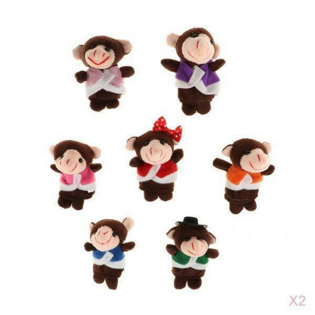 24 Piezas Marionetas de Liebre Tortuga Juguetes Educativos de Peluche para , Multicolor5
