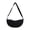 Black, variant on Large Capacity Wide Shoulder Strap Nylon Crossbody Bag Women's Pleated Dumpling Bag Student Commuting Tote Bag
