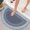 Gray, variant on FAMTKT Bathroom Rugs Crystal Velvet Rug Super Absorbent Quick Dry Rubber Backing Non Slip Washable Bathroom Floor Mats Shower Rug for In Front Of Bathtub Shower Room Decor