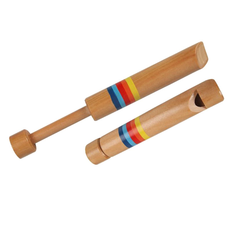 Art Developmental Slide Whistle Wood Flute Sound Effects Kids Fun Music Toy YW 