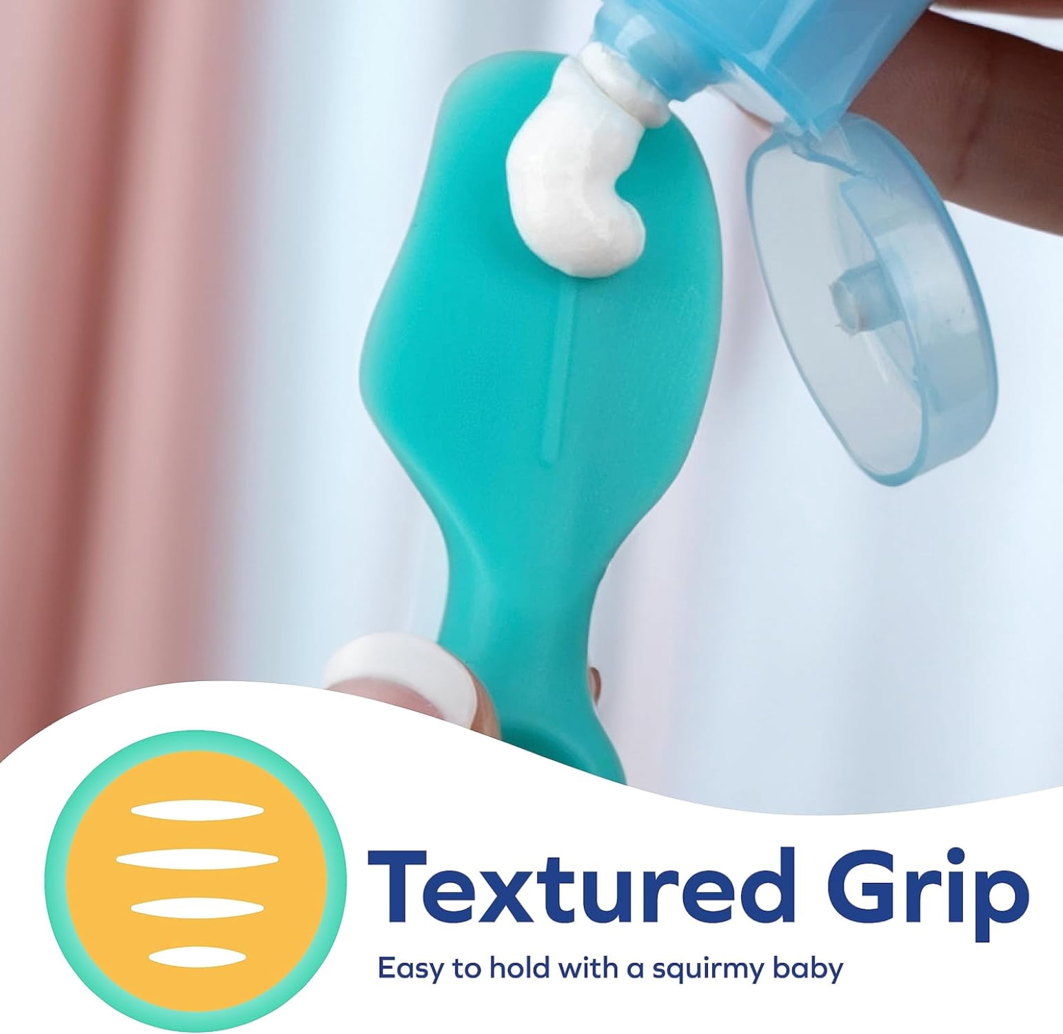 Dr. Talbot's Silicone Diaper Cream Brush with Suction Base and Hygienic Case, Full Size